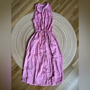 Raquel Allegra button down tank dress